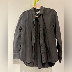Madewell faded vintage black button down